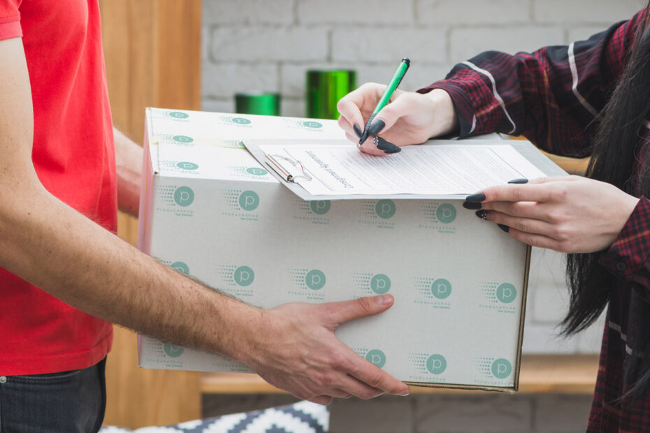 Wie holt man ein Paket beim Kurier ab?"